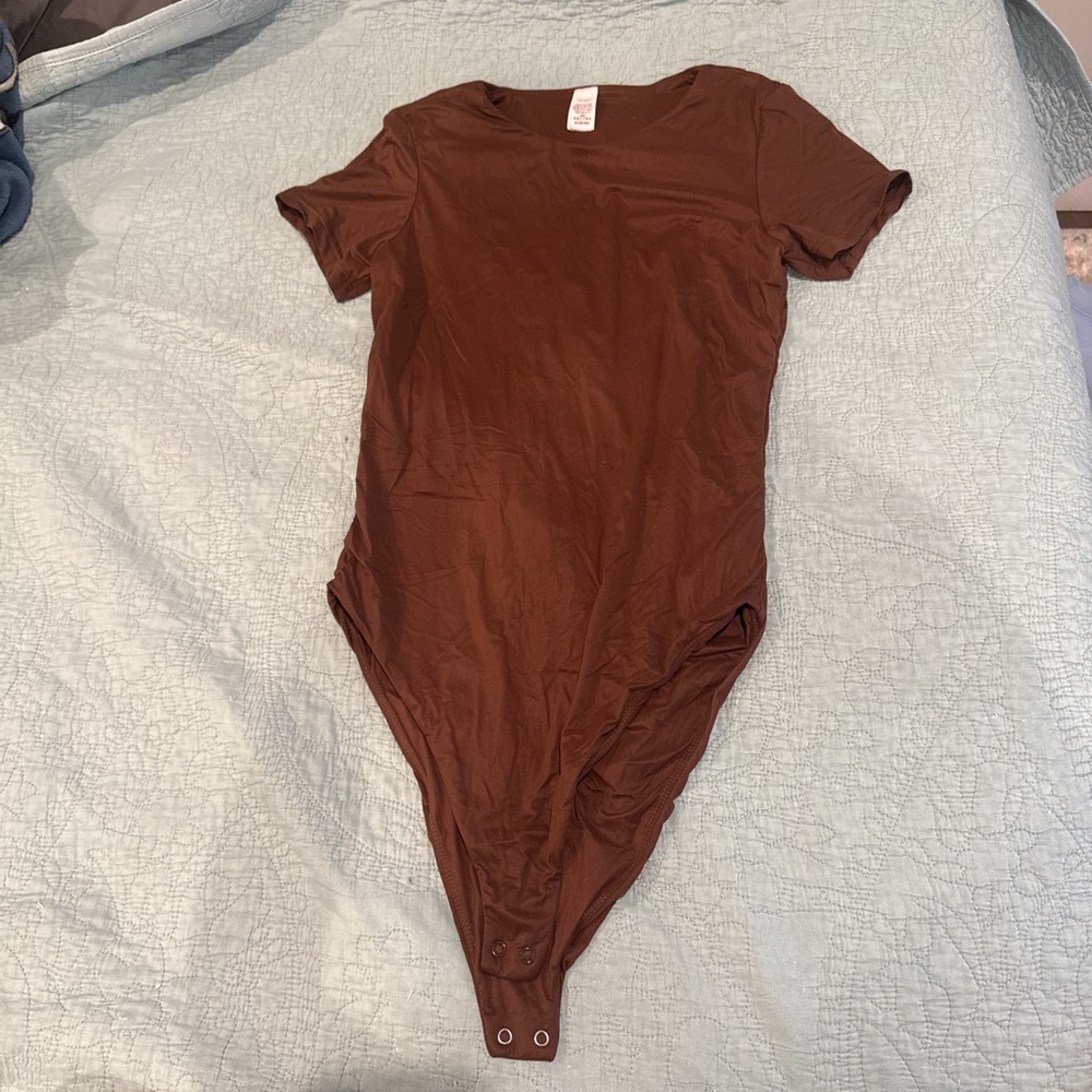 PINK Victoria's Secret Chocolate Brown Kids Bodysuit